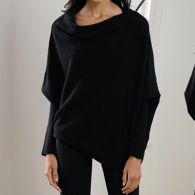 Jane™ - Asymmetrisch drapierter Pullover