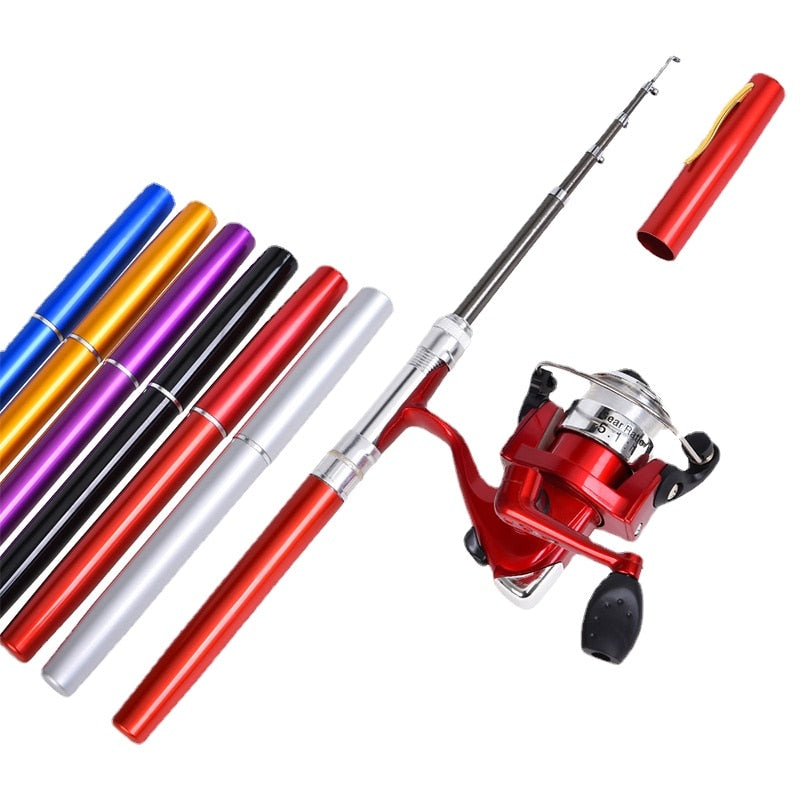 Portable Telescopic Mini Pocket Pen Fishing Pole | Fishing Rod