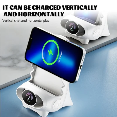 Mini chair with quick wireless charger, multifunctional phone holder