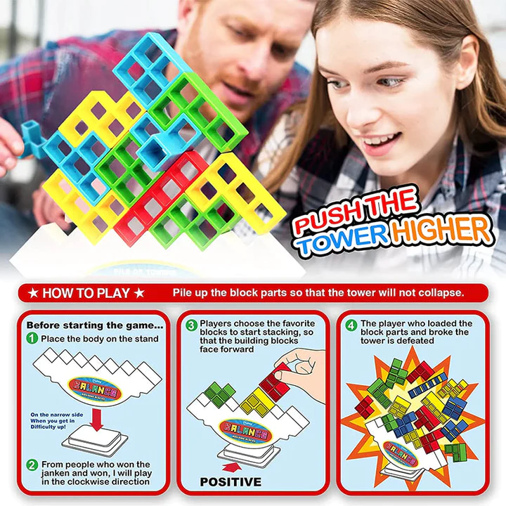 CreativeStack® | Mágneses Tetris készlet