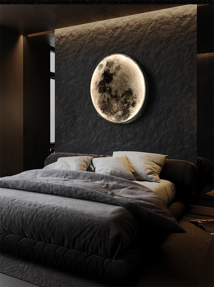 Moonlit wall sconce