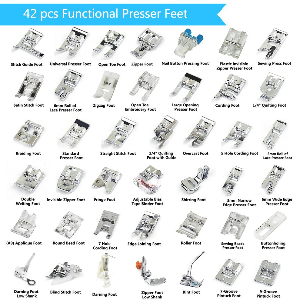 42 Pieces Ultimate Sewing Foot Set - The all-in-one set