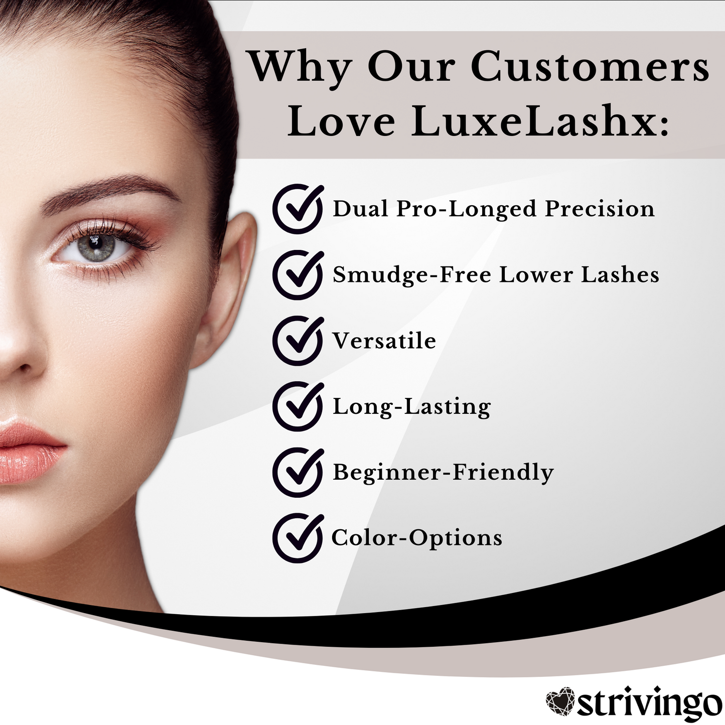 LuxeLashx™ Double Tip Lower Eyelash Eyeliner